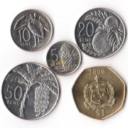 Самоа 2006 набор 5 монет Самоа 2006 набор 5 монет