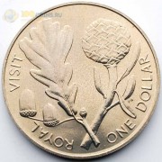 Новая Зеландия 1981 1 доллар Королевский визит Новая Зеландия 1981 1 доллар Королевский визит