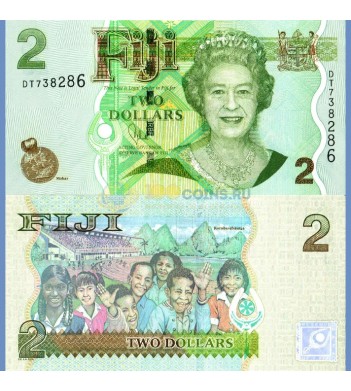 Фиджи бона 2 доллара 2012