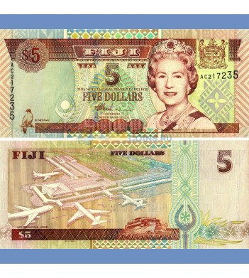 Фиджи бона 5 долларов 2002