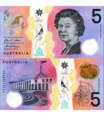 Австралия бона 5 долларов 2016