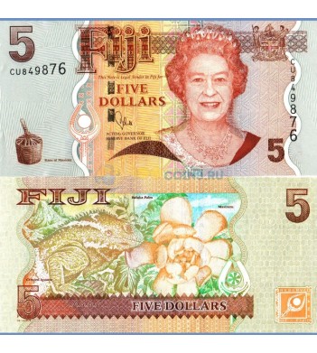 Фиджи бона 5 долларов 2012