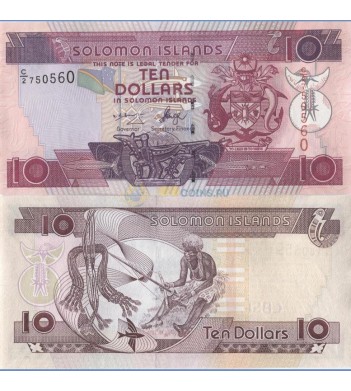 Соломоновы острова бона 10 долларов 2006 (подпись 8)