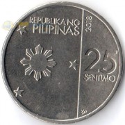 Филиппины 2017-2019 25 сентимо Филиппины 2017-2019 25 сентимо