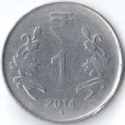 Индия 2014 1 рупия