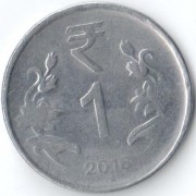 Индия 2016 1 рупия