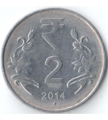 Индия 2014 2 рупии