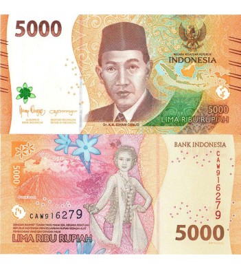 Индонезия банкнота 5000 рупий 2022