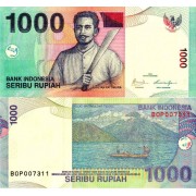 Индонезия бона 1000 рупий 2009 Индонезия бона 1000 рупий 2009