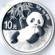 Китай 2020 10 юаней Панда серебро Китай 2020 10 юаней Панда серебро