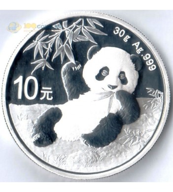 Китай 2020 10 юаней Панда серебро