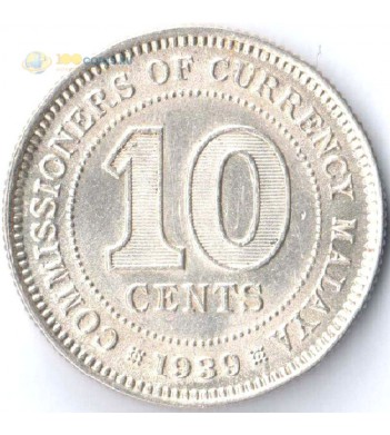 Малайя 1939 10 центов