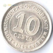 Малайя 1943 10 центов