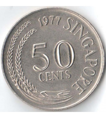 Сингапур 1977 50 центов Крылатка