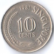 Сингапур 1981 10 центов