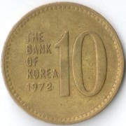 Южная Корея 1972 10 вон Южная Корея 1972 10 вон