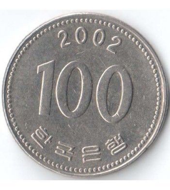 Южная Корея 2002 100 вон