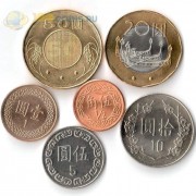 Тайвань 1988-2016 набор 6 монет