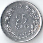 Турция 1973 25 куруш