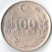 Турция 1987 100 лир