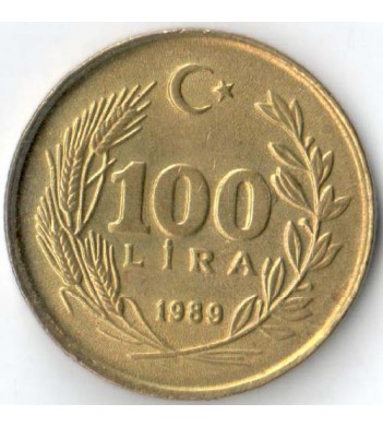 Турция 1989 100 лир