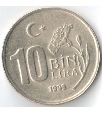 Турция 1998 10000 лир