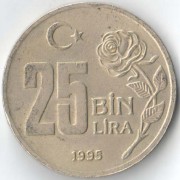Турция 1995 25000 лир