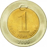 Турция 2005 1 лира