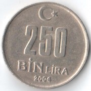 Турция 2004 250000 лир