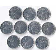 Турция 2022 1 куруш набор Планеты солнечной системы