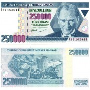 Турция бона 250000 лир 1998 Турция бона 250000 лир 1998