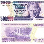 Турция бона 500000 лир 1993
