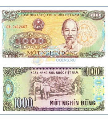 Вьетнам бона 1000 донг 1988