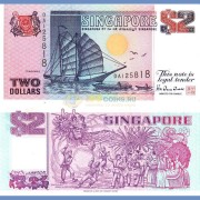 Сингапур бона 2 доллара 1997