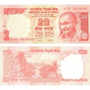 Индия бона 20 рупий 2013