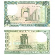 Ливан бона (067) 250 ливров 1988 Ливан бона (067) 250 ливров 1988