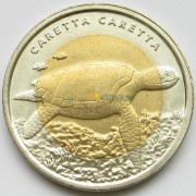 Турция 2009 1 лира Черепаха