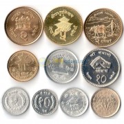 Непал набор 10 монет