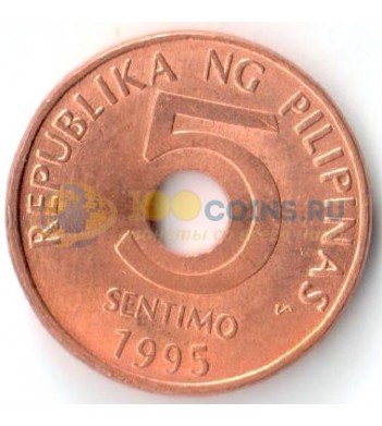 Филиппины 1995-2016 5 сентимо