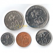 Малайзия 1989-2011 набор 5 монет