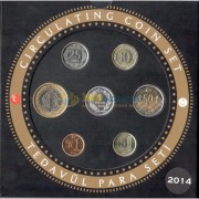 Турция Годовой набор монет 2014 с серебряным жетоном