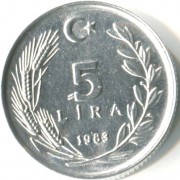 Турция 1983 5 лир