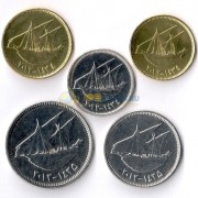 Кувейт 2011-2012 набор 5 монет Парусники