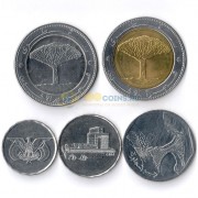 Йемен 1993-2006 набор 5 монет Йемен 1993-2006 набор 5 монет