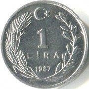 Турция 1985-1989 1 лира