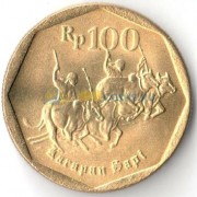 Индонезия 1998 100 рупий Гонки на быках