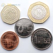 Иордания 2009-2012 набор 5 монет