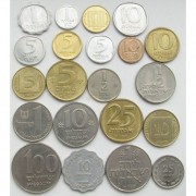 Израиль набор 21 монета