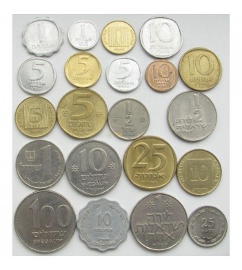 Израиль набор 21 монета