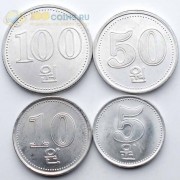 Северная Корея 2005 Набор 4 монеты Северная Корея 2005 Набор 4 монеты